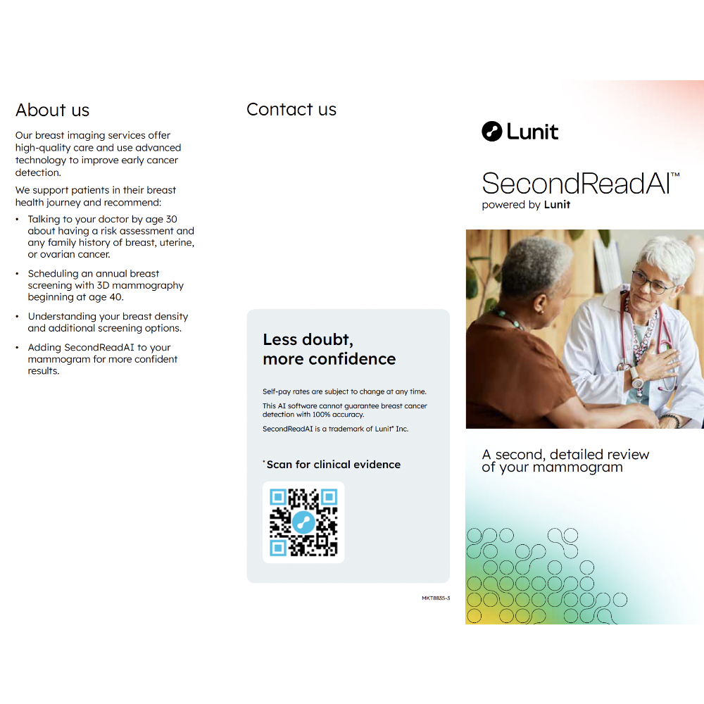 Patient brochure - trifold print layout